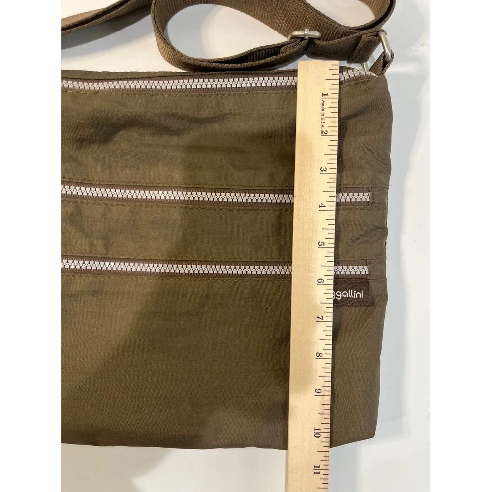Baggallini Crossbody‎ Bag Travel Purse Lightweight Shoulder Bag Olive Green
